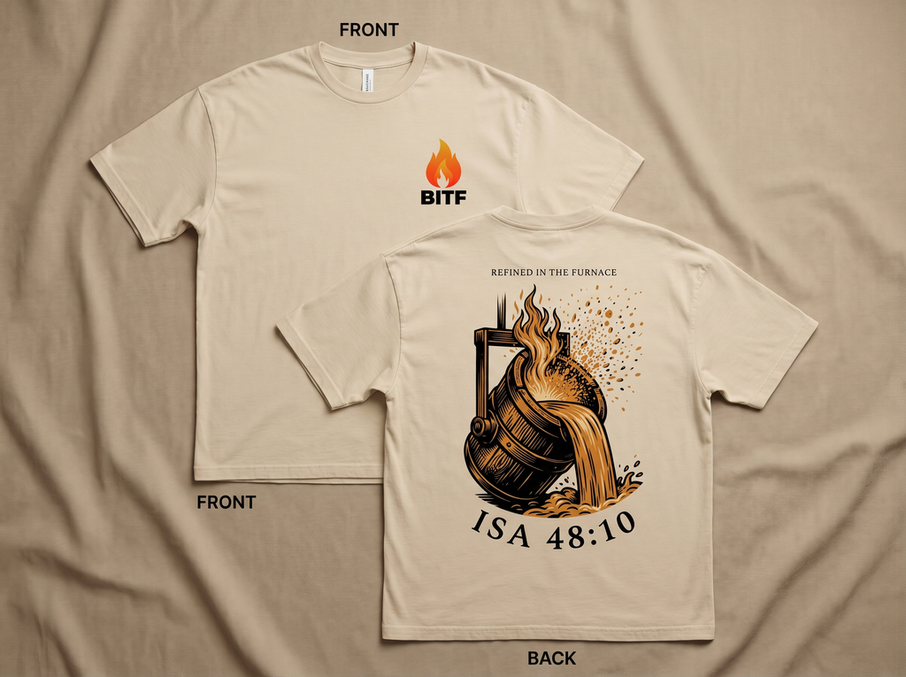 Built In The Fire Tee — Sand